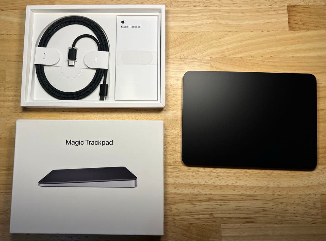 【美品】Magic Trackpad ブラック USB-Cケーブル付き