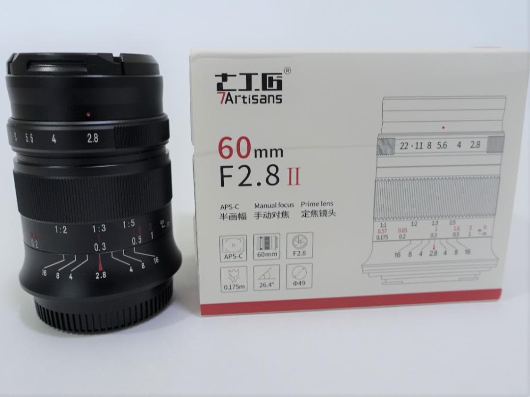 七工匠 7Artisans 60mm F2.8 Ⅱ Macro 単焦点 4/3用