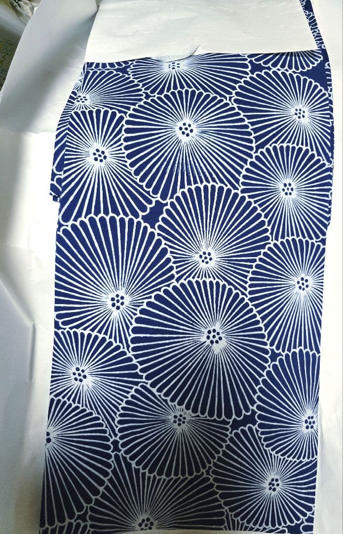 最終価格。日本橋竺仙 万寿菊柄コーマ地浴衣新品同様