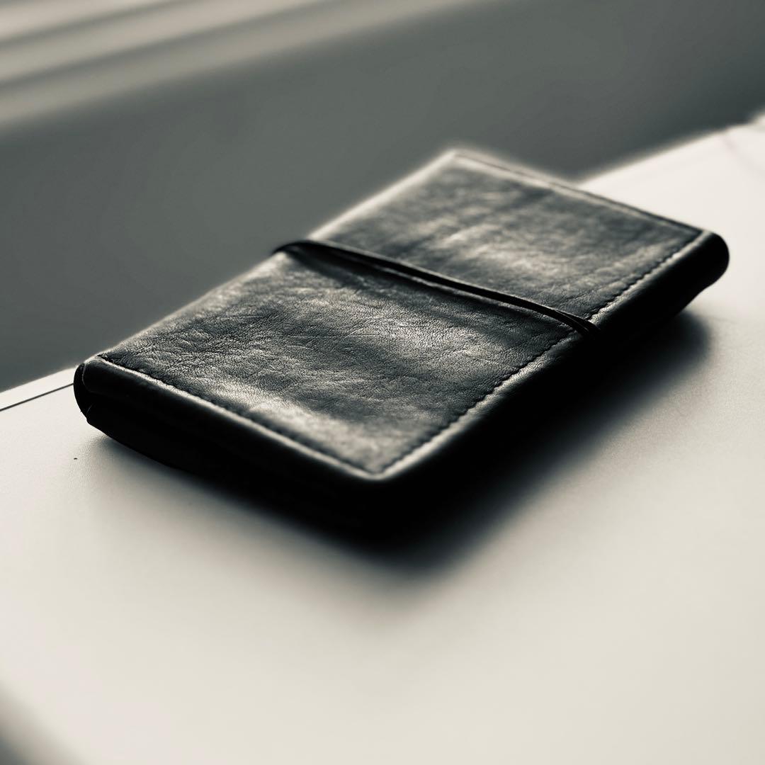 n*a様 【値下げ】paisano パイサーノ　紐留長財布　バケッタレザー 牛革