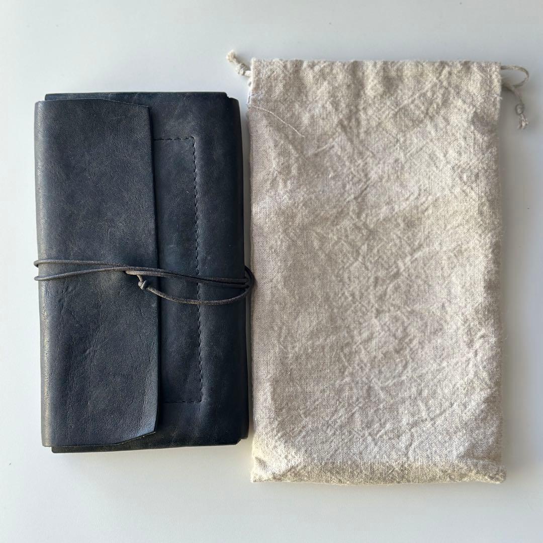 n*a様 【値下げ】paisano パイサーノ　紐留長財布　バケッタレザー 牛革