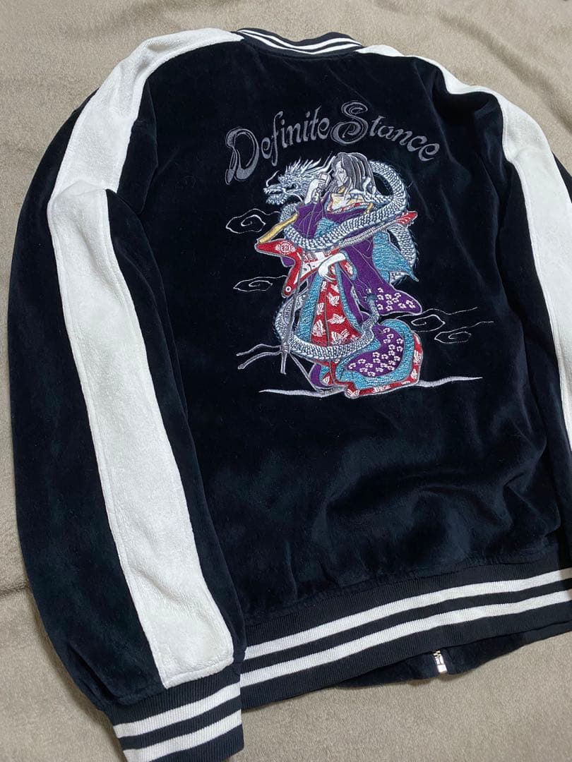 Bullet Noise 別珍 芸者 日本限定 スカジャン unisex 黒