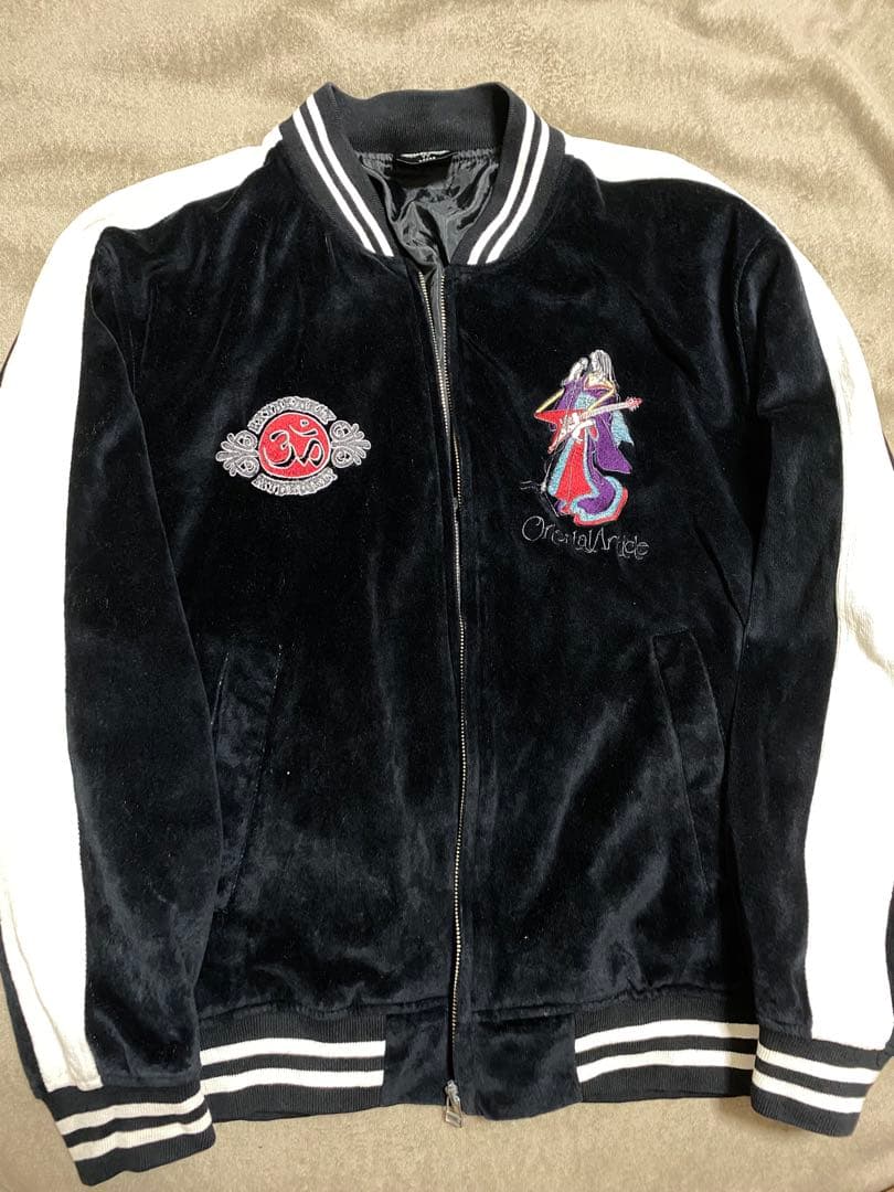 Bullet Noise 別珍 芸者 日本限定 スカジャン unisex 黒