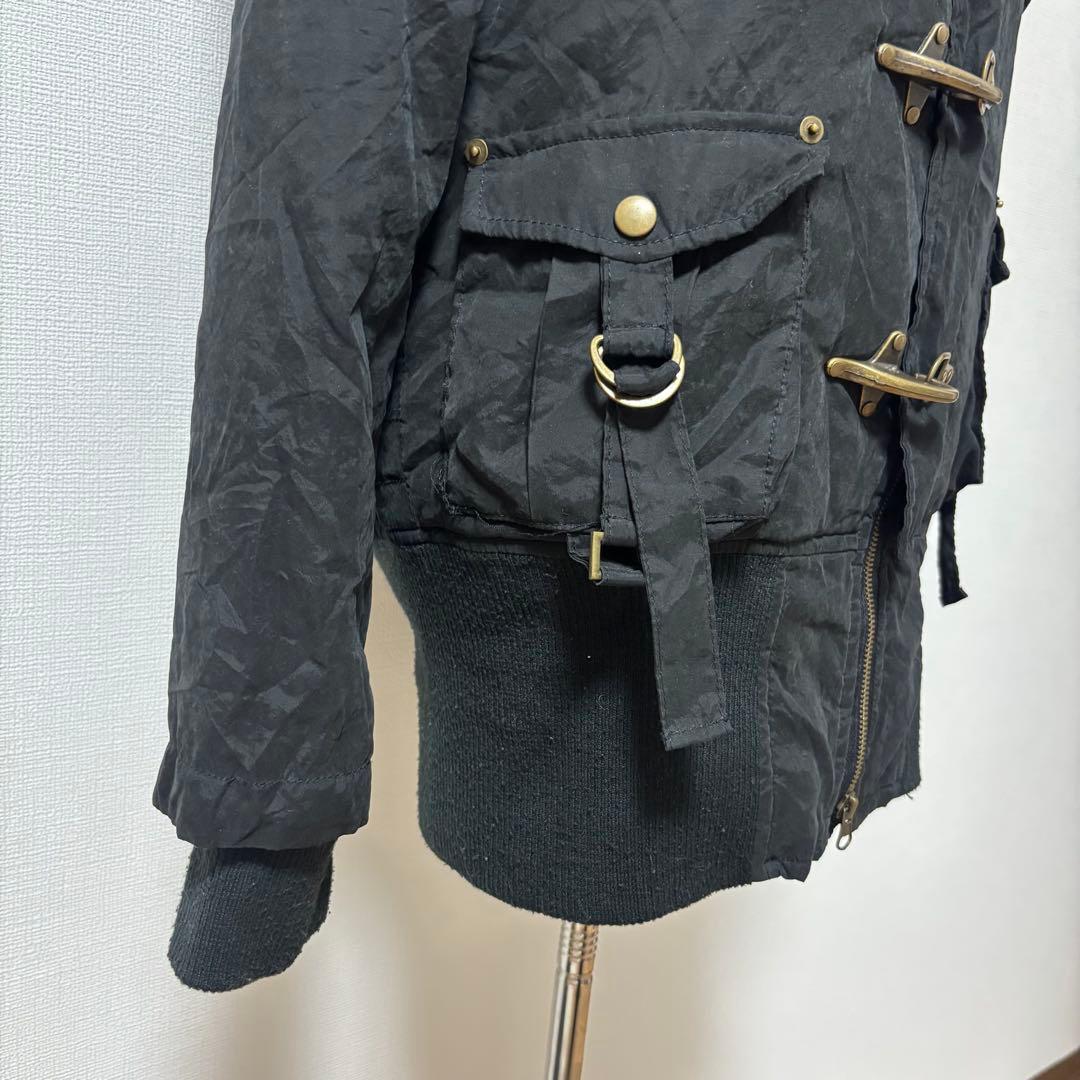 値下げ◎y2k グランジ ファイヤーマン ファーベスト付き モッズコート