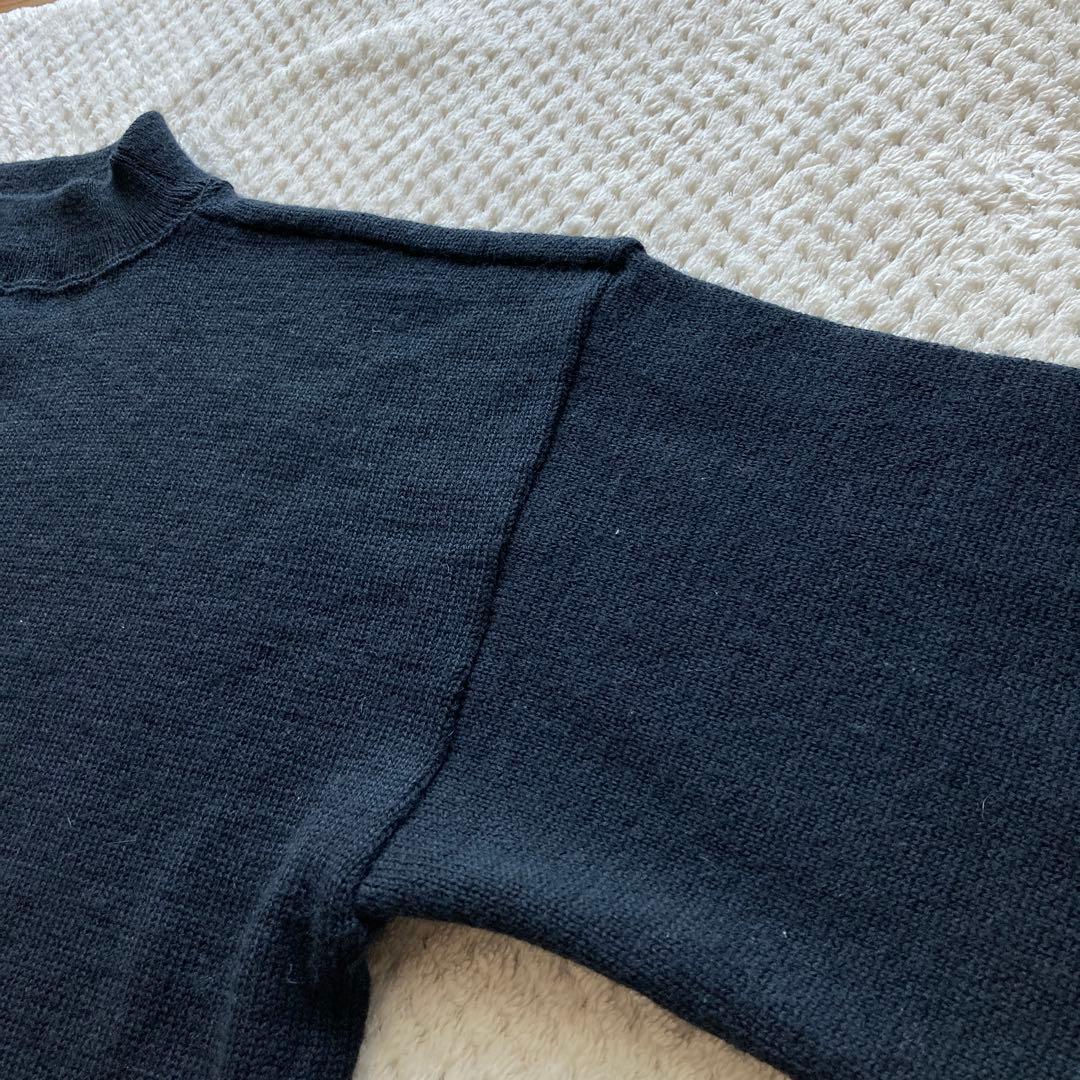 希少 XL 美品 70s USN ゴブセーター ニット 実物 海軍 モックネック