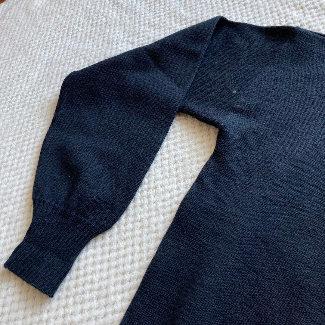希少 XL 美品 70s USN ゴブセーター ニット 実物 海軍 モックネック