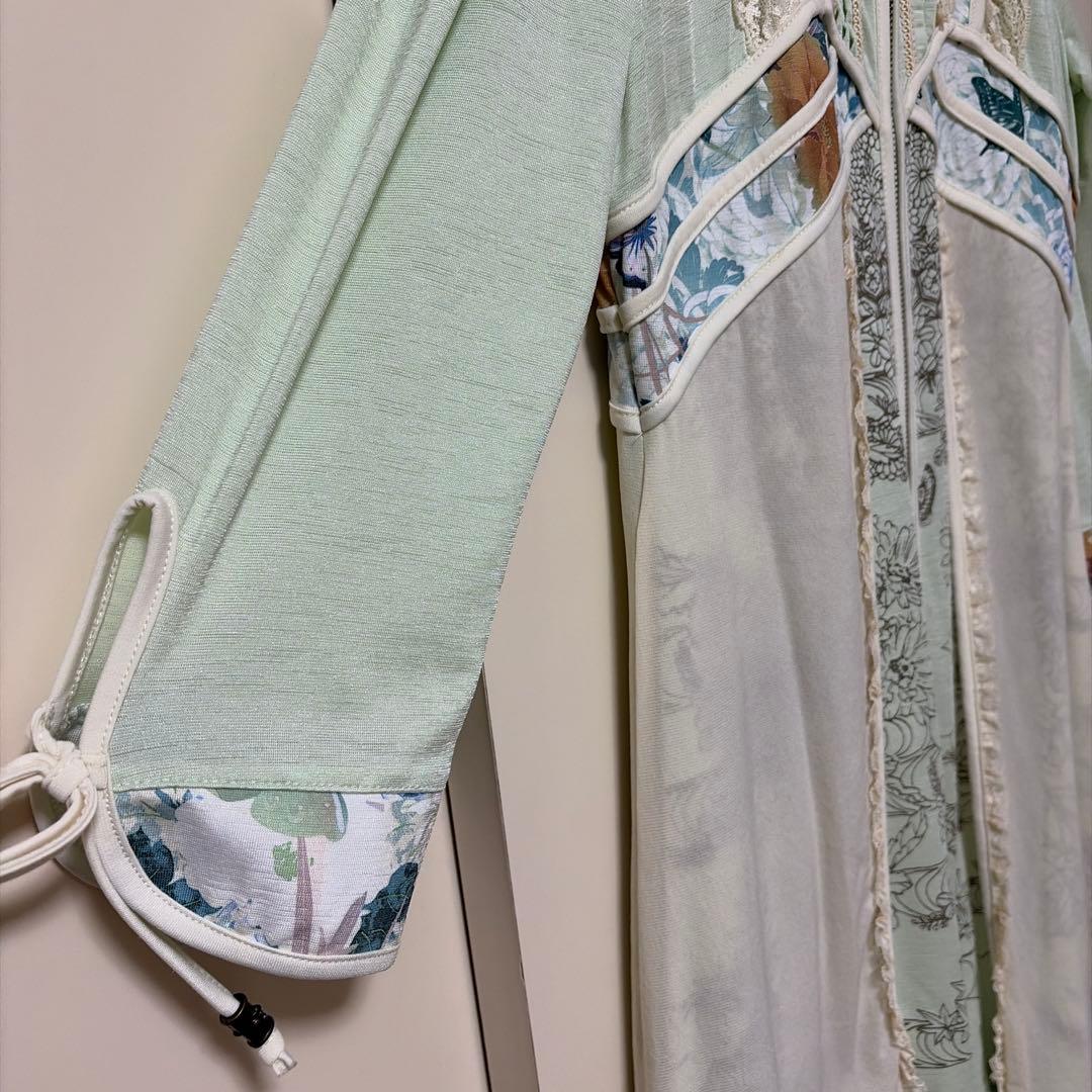 OZZ ONESTE 和チャイナワンピース ミントグリーン