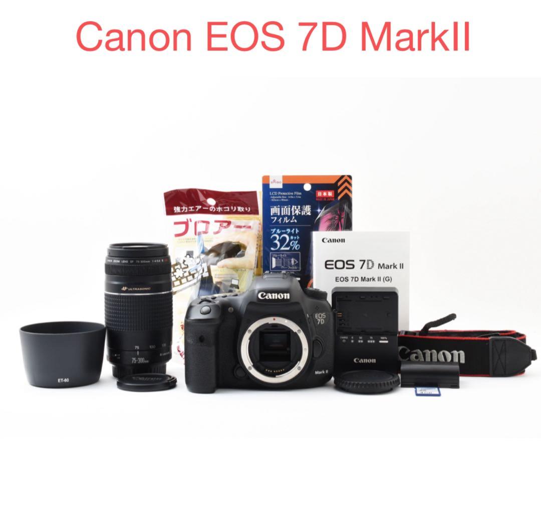 Wi-Fi/動画/保証/Canon EOS 7D MarkⅡ 望遠レンズセット