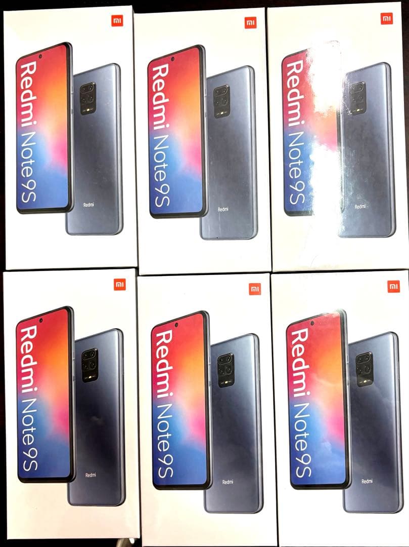 未開封 Xiaomi Redmi Note 9S 6台セット