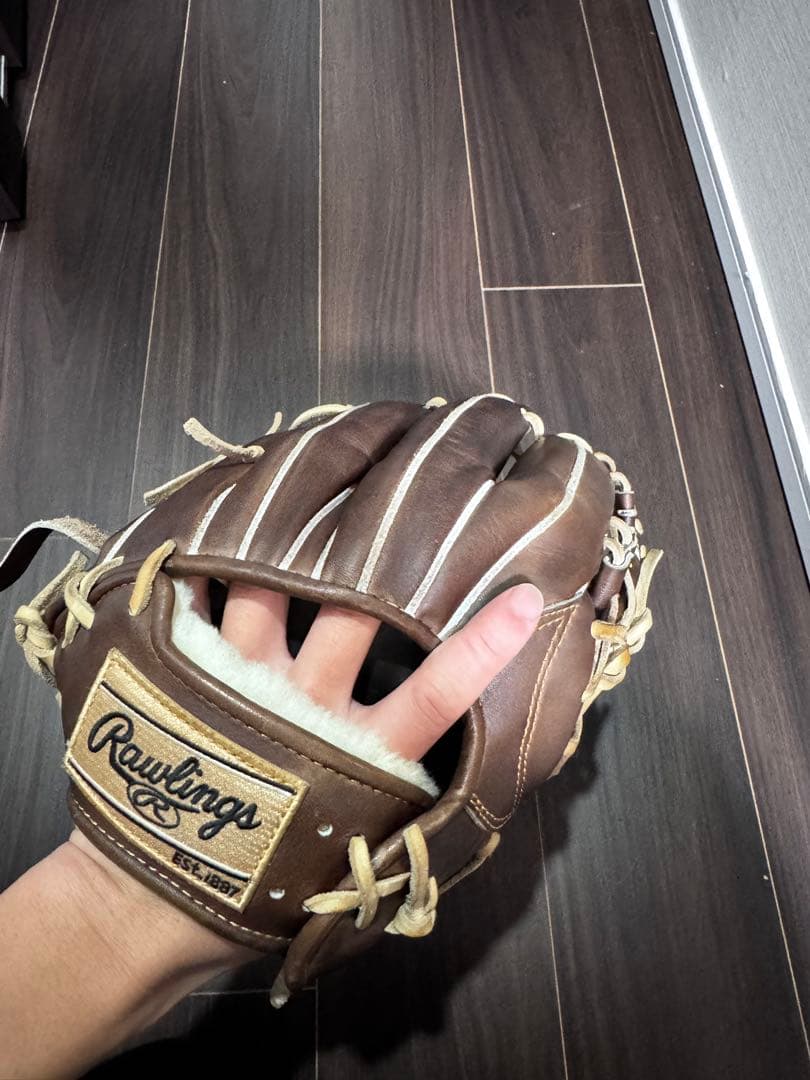 Rawlings ローリングス　軟式グローブ 黒/ベージュ