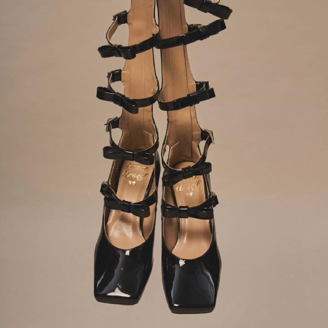 Treat ürself ribbon girly pumps boots