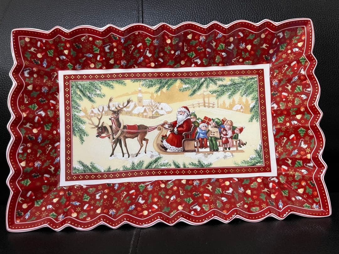 ビレロイボッホ　クリスマス プレート サンタクロース デザイン 超希少