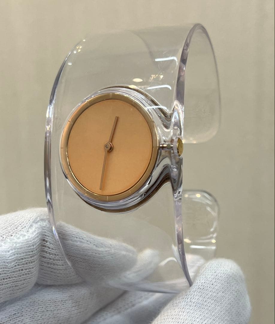 ◎動作OK/電池新品交換済◎ISSEY MIYAKE O バングルウォッチ