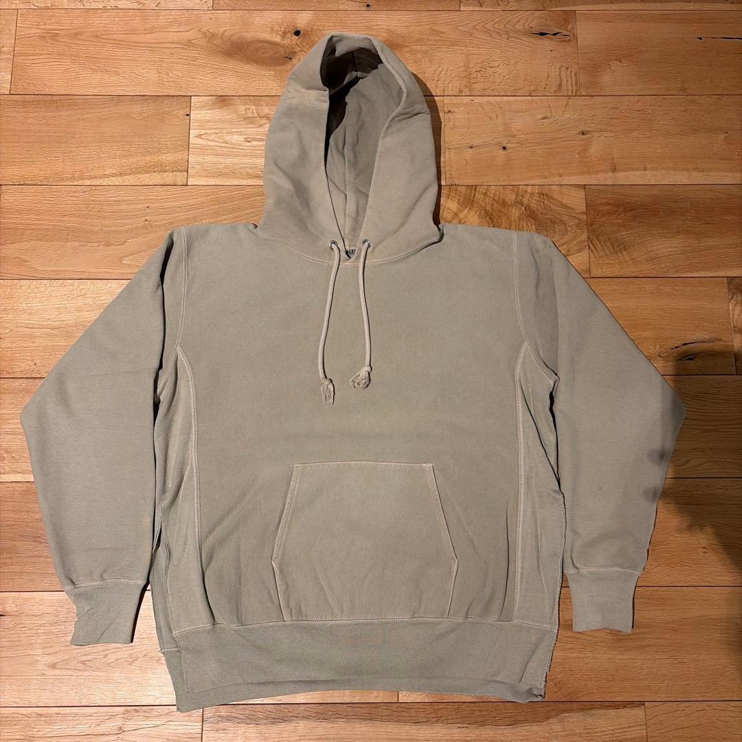 AURALEE オーラリー　リメイクパーカー　ベージュ　雰囲気系　カットオフ