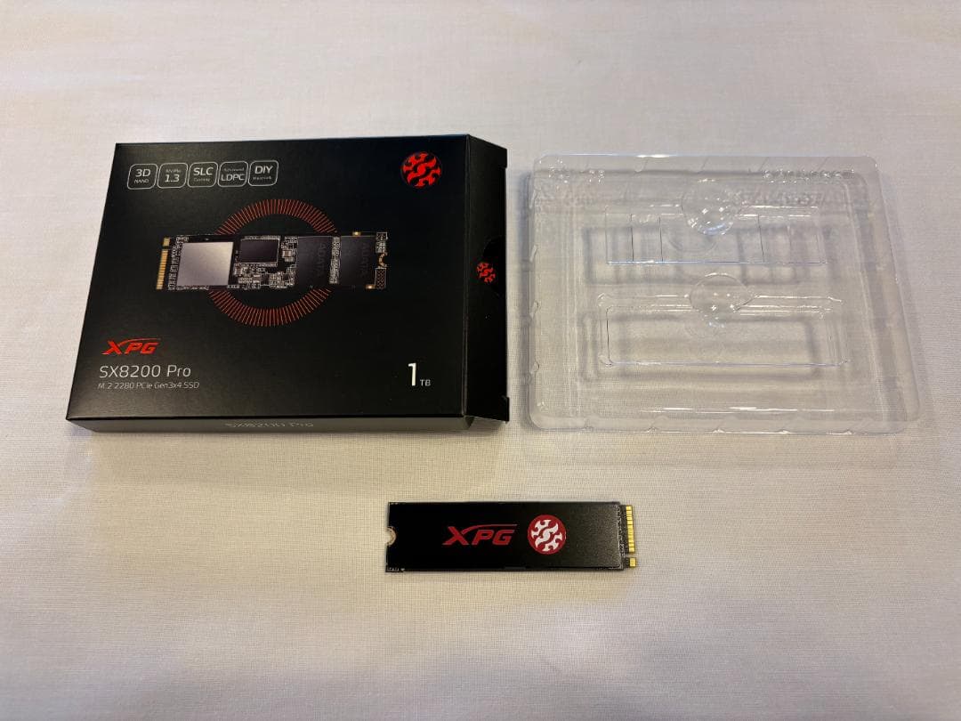 内蔵型SSD XPG SX8200 Pro 1TB M.2 SSD