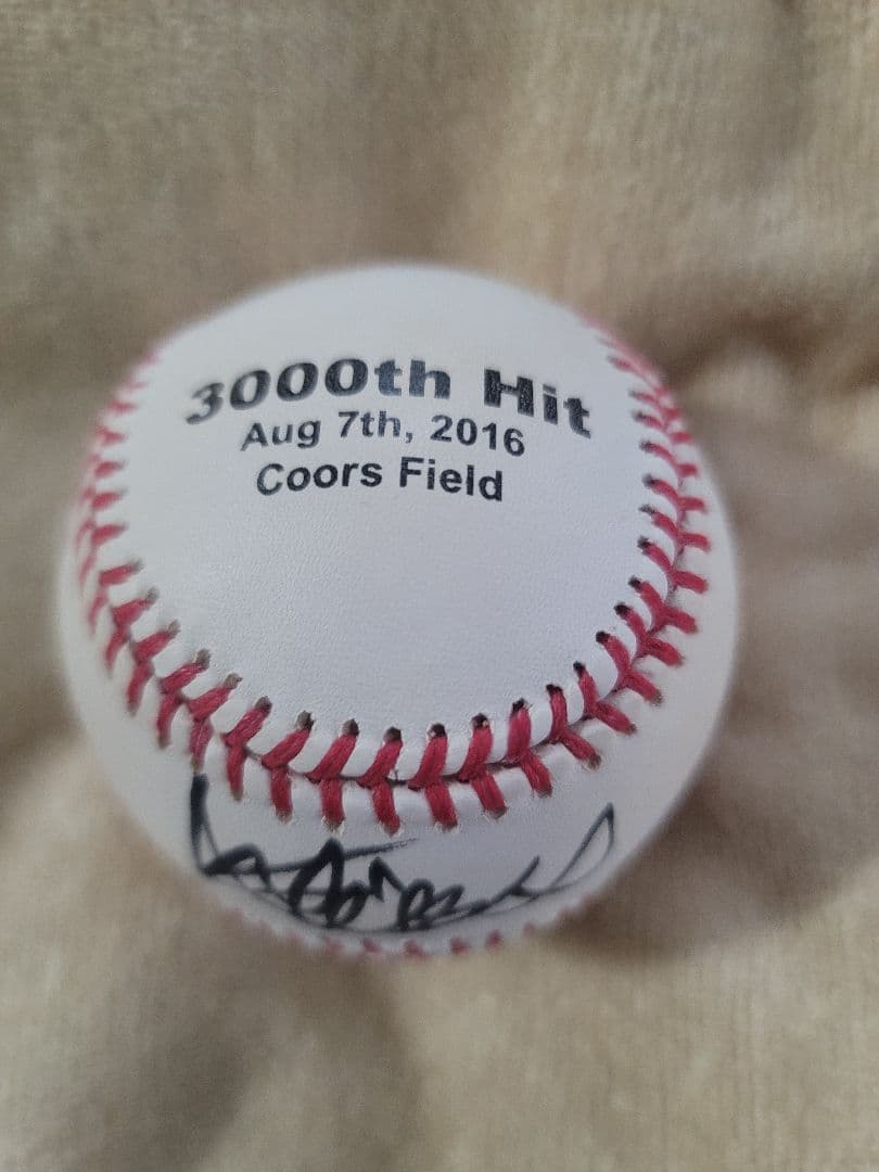 【超貴重】【MLB公式証明書付】イチロー　3,000本安打記念　直筆サインボール