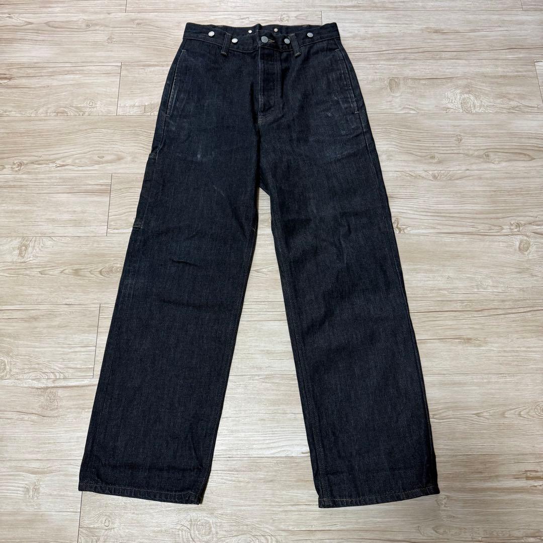 MARGARET HOWELL EDWIN ダークデニム ワイドパンツ