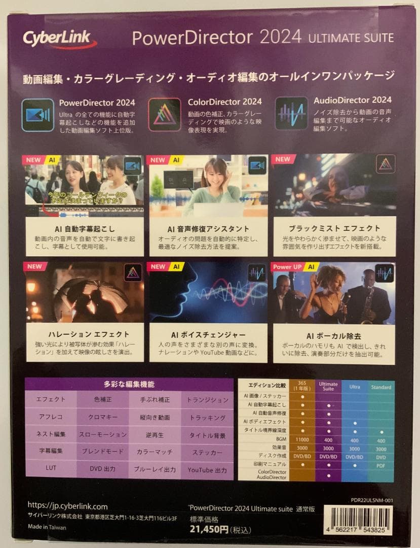 【未開封】PowerDirector 2024 Ultimate Suite