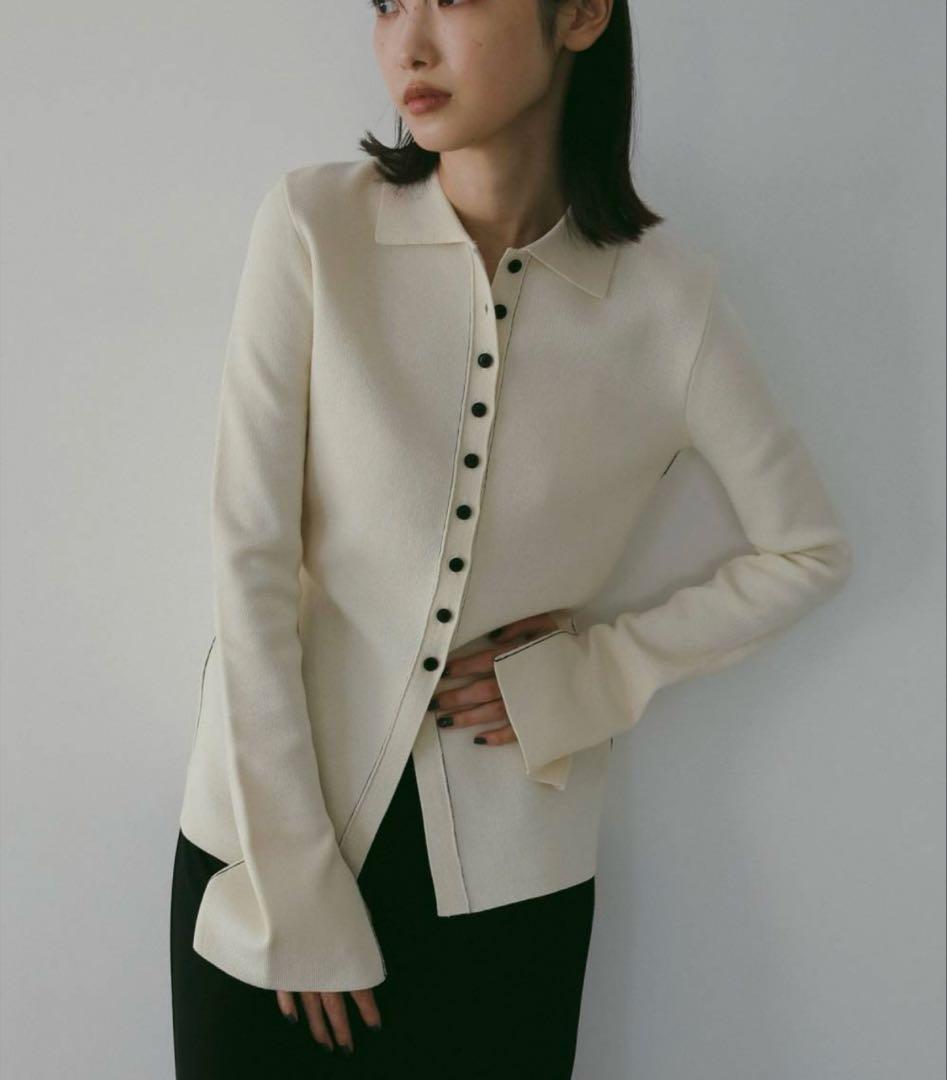 anuke アンヌーク　Linking Knit Shirts アイボリー