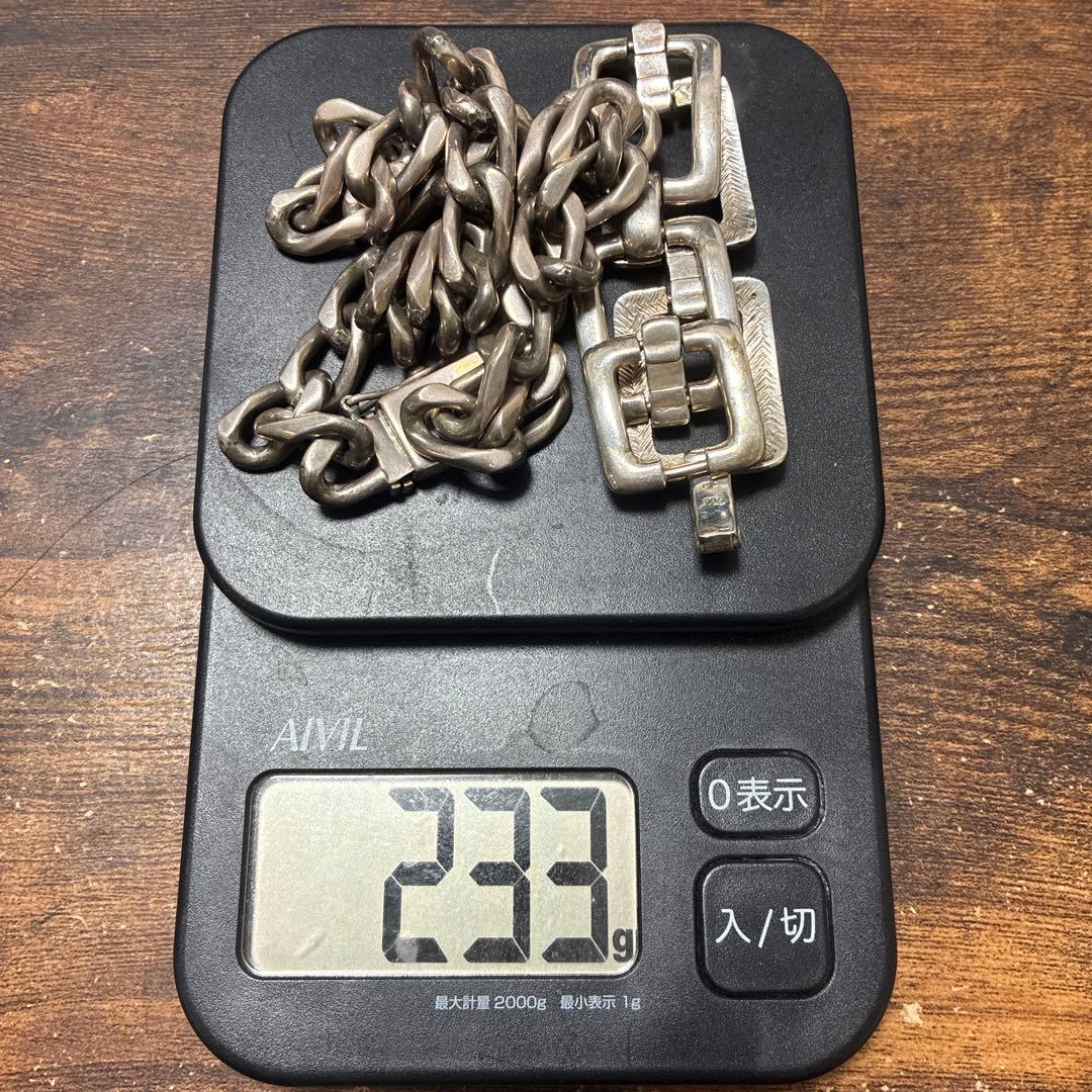 925シルバー ネックレス ブレスレット　233g