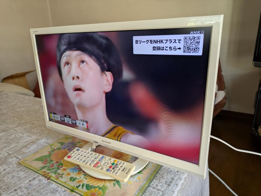 【中古】SHARP 22V型 LED液晶テレビ AQUOS ホワイト