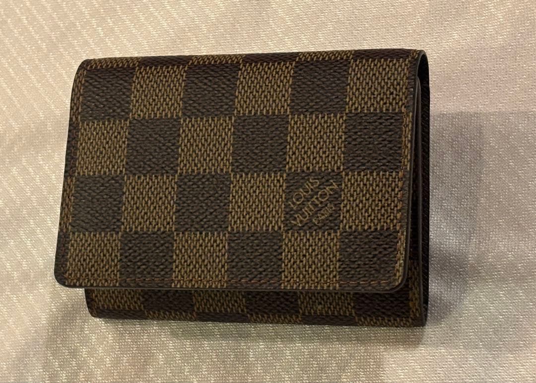 【美品】ルイ ヴィトン ダミエ アンヴェロップ・カルト ドゥ ヴィジット