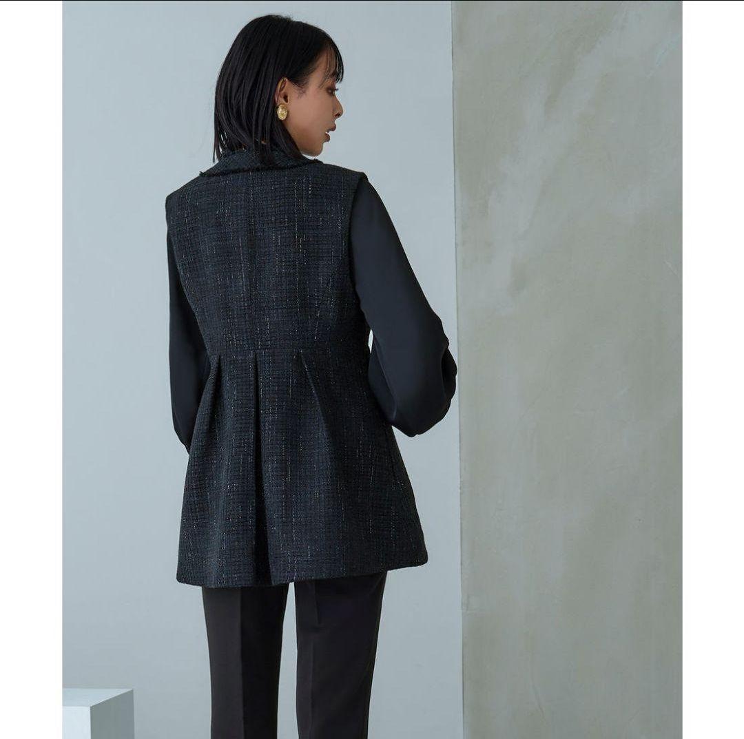 RUIRUE BOUTIQUE ツイードジレ＆スリムストレートパンツセットアップ