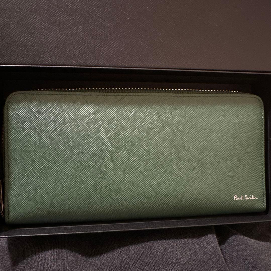ポールスミス 長財布 グリーン