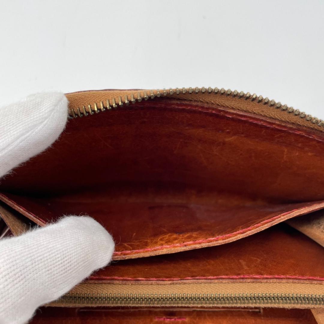廃盤✨HENRY CUIR メッシュ 長財布 ラウンドファスナー ジップ レザー