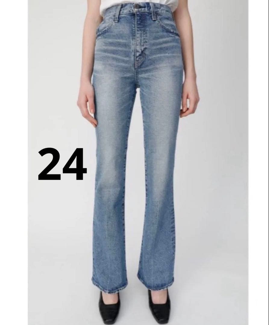 moussyマウジー MVS フレアデニム ストレッチ ブーツカット希少サイズ