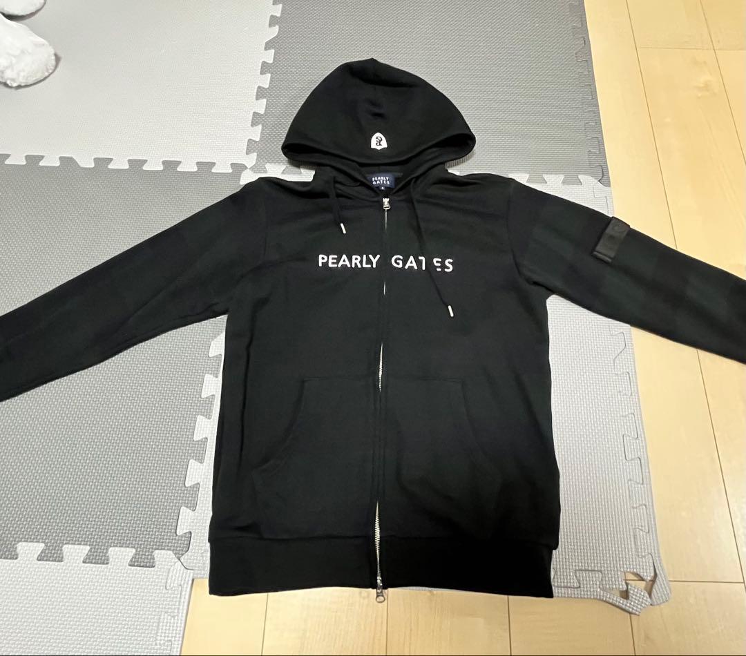 PEARLY GATES ブラック フード付きパーカー サイズ4
