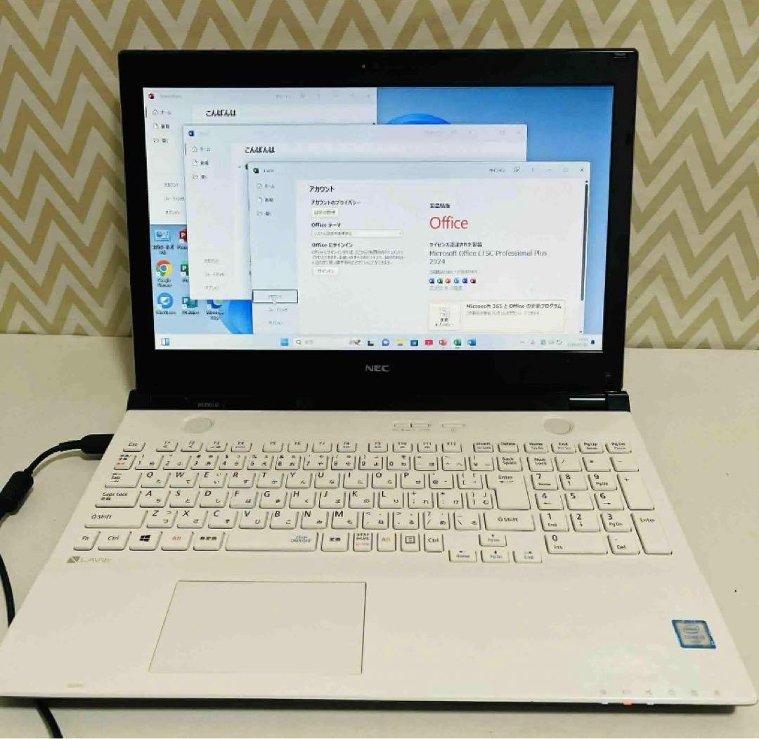 T11 NECノートパソコンSSD高速WEBカメラWindows11オフィス付き