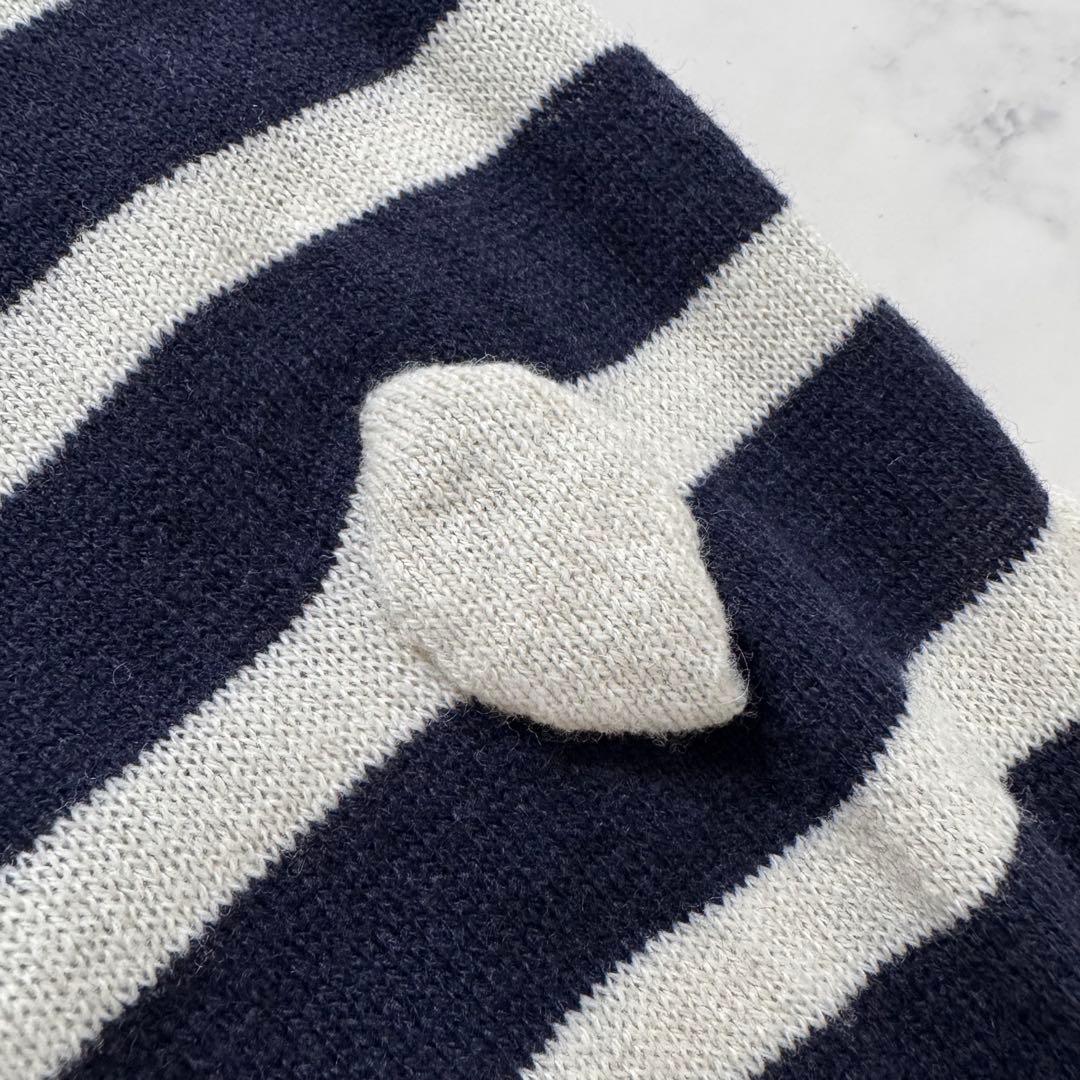 美品　CUNE キューン　腫れぼったいセーター　ネイビー　ホワイト　ウール　M