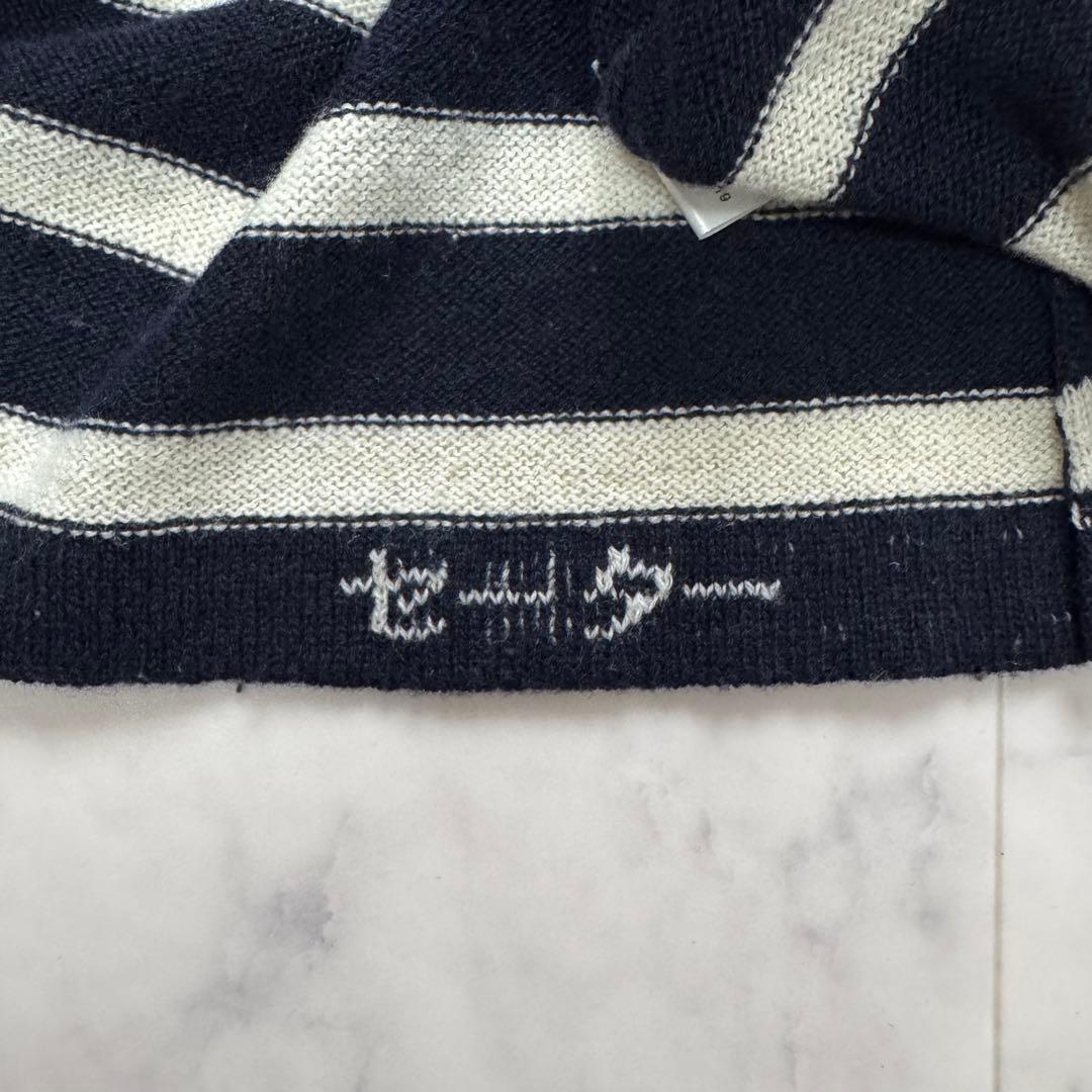 美品　CUNE キューン　腫れぼったいセーター　ネイビー　ホワイト　ウール　M
