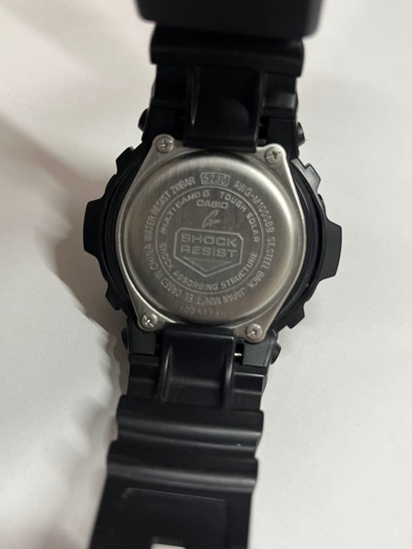 カシオ G-SHOCK 腕時計 ブラック AWG-M100SBB-1AJF