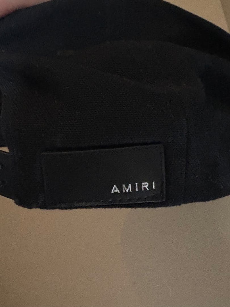 AMIRI ブラック ベースボールキャップ