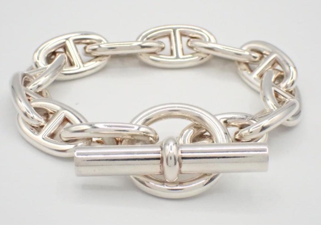 エルメス ブレスレット925 67.9g シェーヌダンクルGM 12コマ 極美品