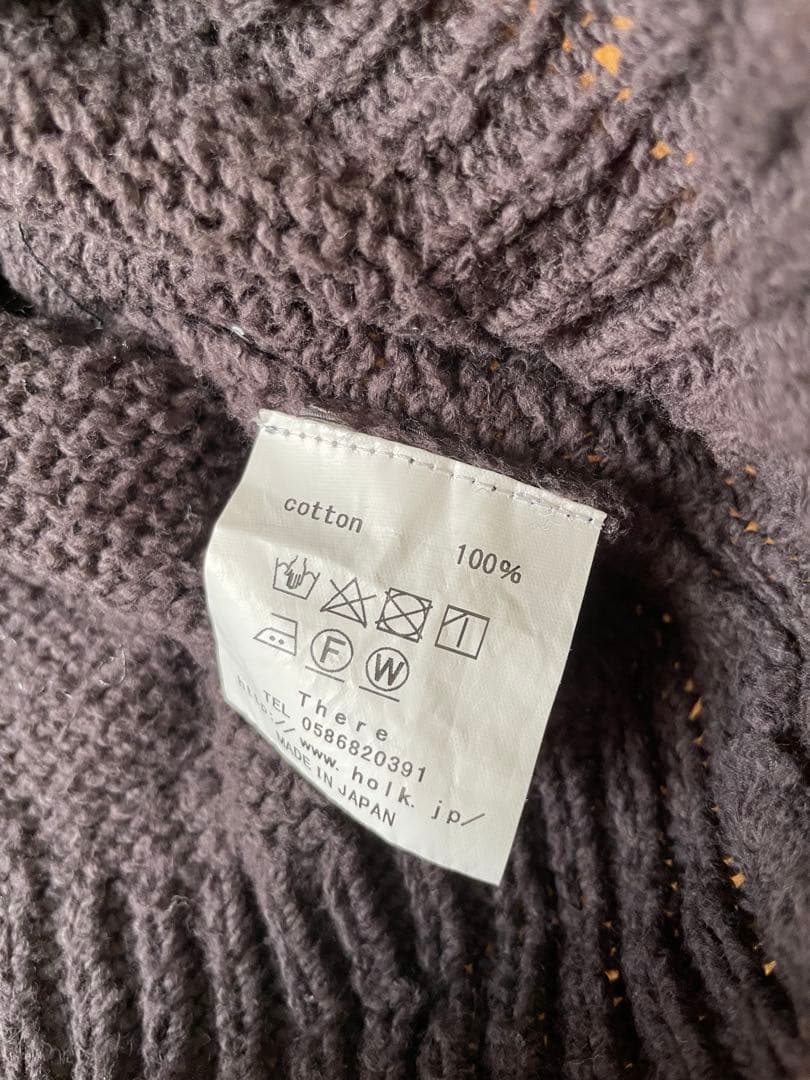 トップス holk lowgauge cotton knit