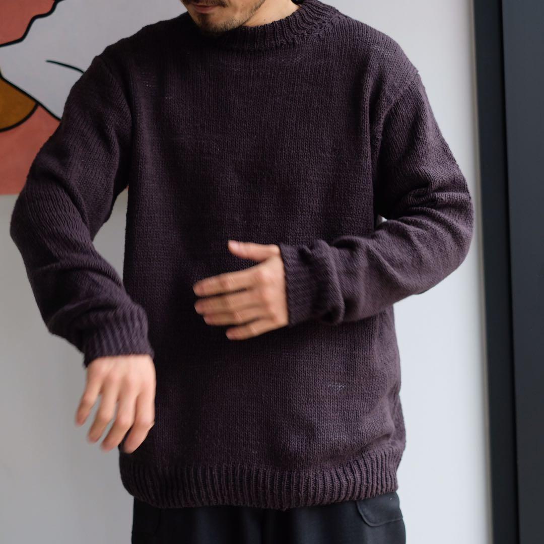 トップス holk lowgauge cotton knit