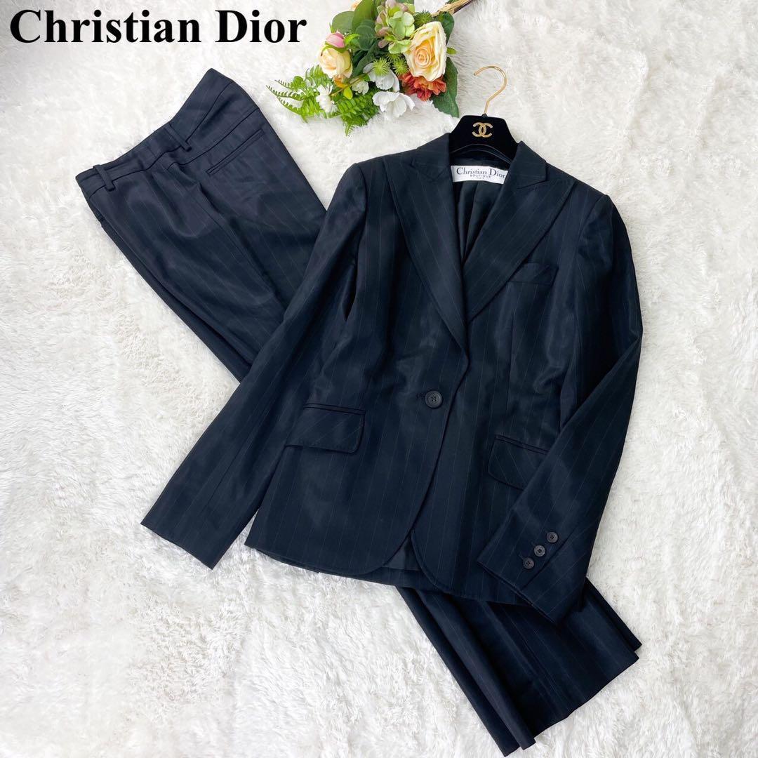 美品✨ クリスチャンディオール ガリアーノ期 セットアップ ストライプ ブラック