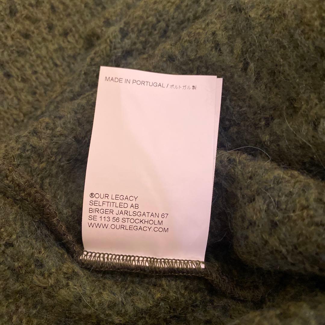 トップス OUR LEGACY DOUBLE LOCK U NECK MOOR GREEN