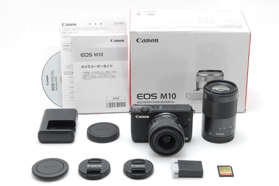 Canon EOS M10 ダブルズームキット ブラック ミラーレス一眼カメラ