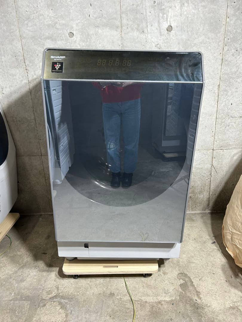 【h.mama　送料込】 美品✨️クリーニング済 SHARP ドラム式洗濯機