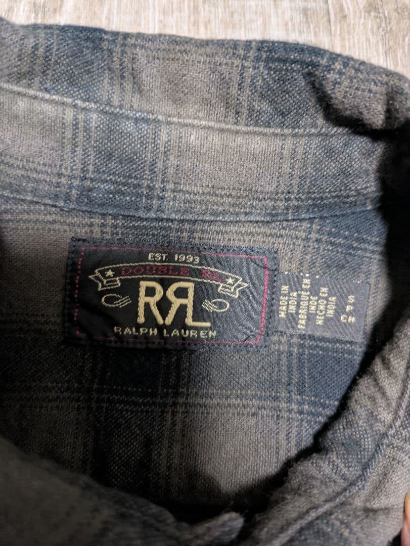 RRLダブルアールエル　オンブレチェックシャツS グランメゾンパリ　木村拓哉着用