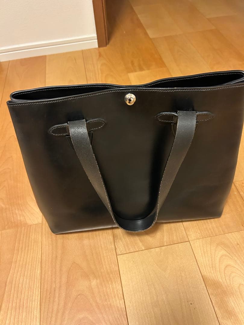 CROOTS クルーツ ブライドルレザー トートバッグ 黒