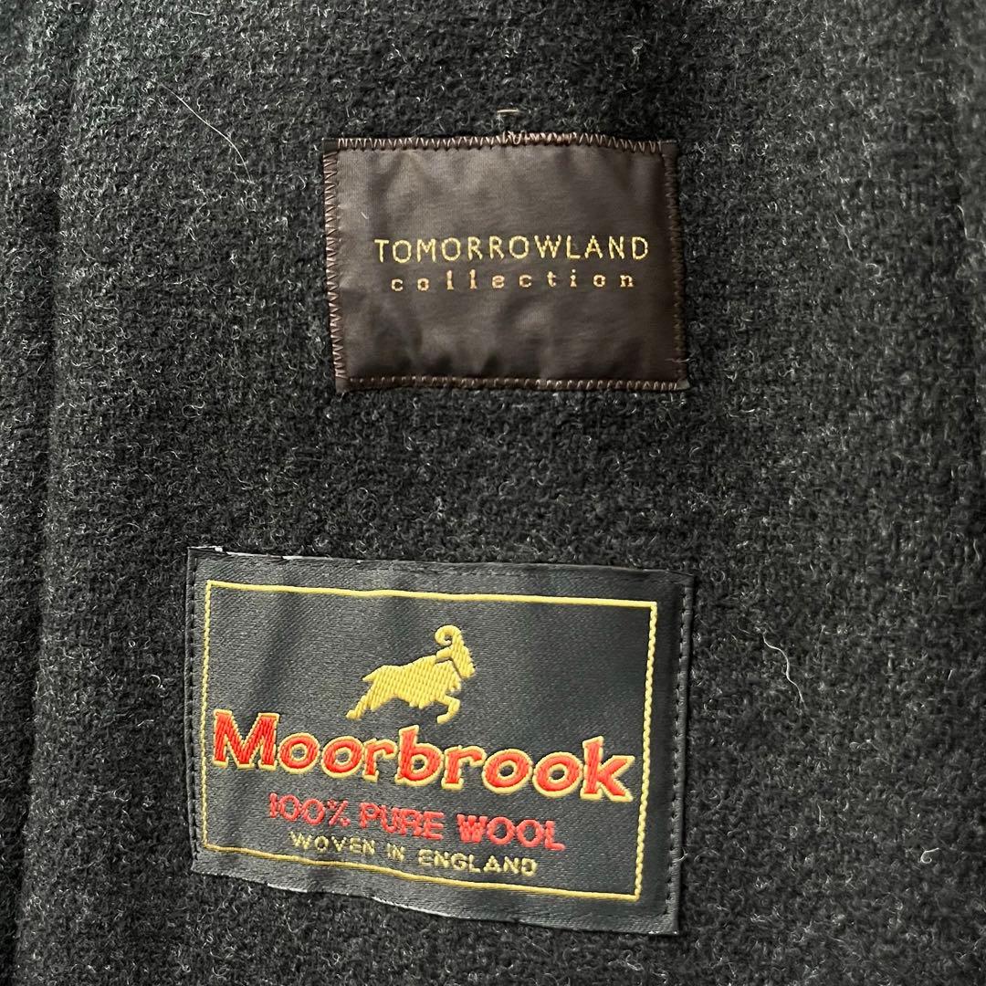 【トゥモローランドコレクション】ダッフルコート ロング フード　チャコールグレー