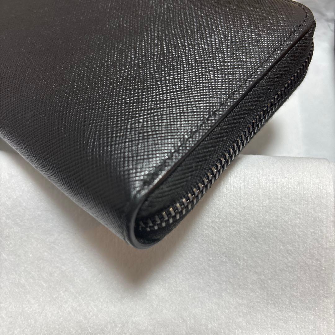 PRADA サフィアーノレザー 長財布 ラウンドファスナー