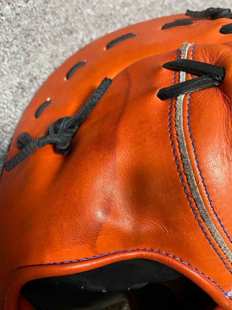 ハタケヤマ　ファーストミット　軟式用　オレンジ　一般