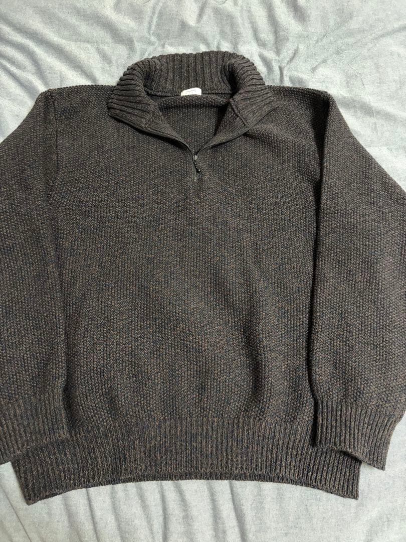 値下ok新品 crepuscule wool kanoko halfzip 2