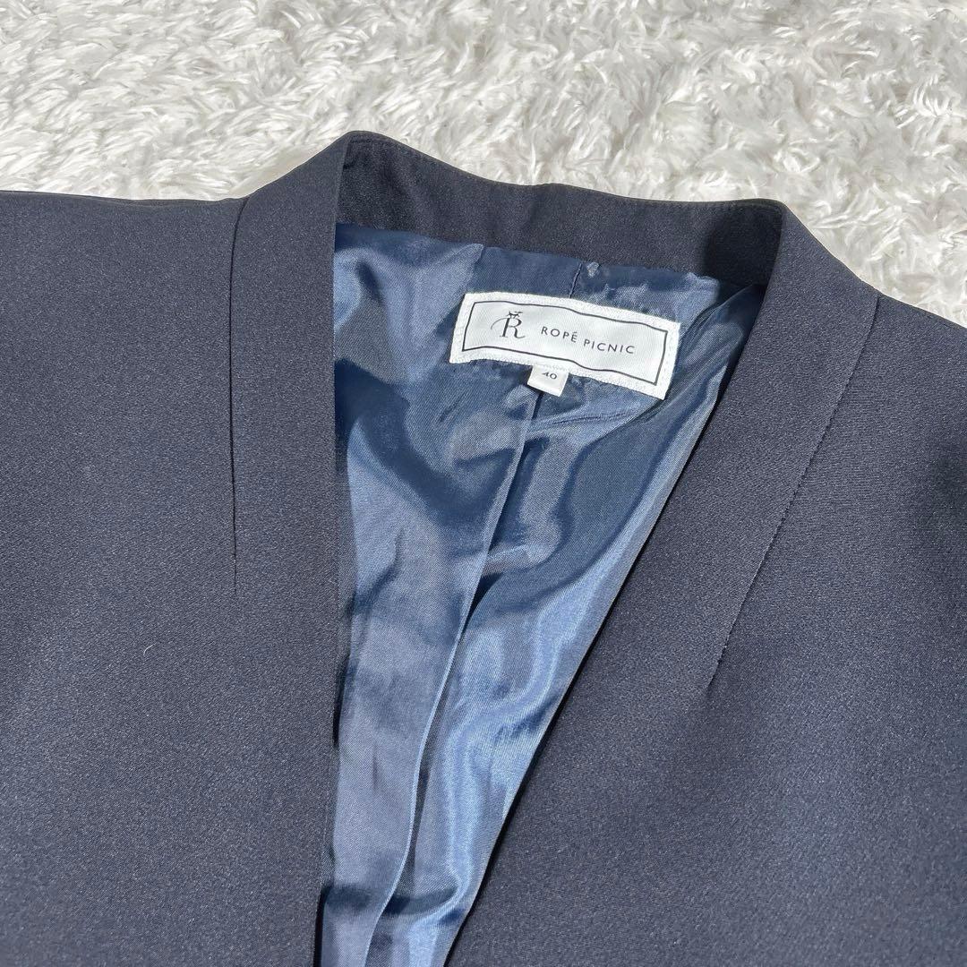 ROPE PICNIC　パンツスーツ　360°ウルトラストレッチ　ネイビー　40